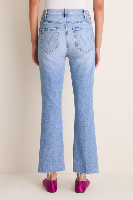 MOTHER DENIM Hustler Denim Ankle Fray- Sow Surreal