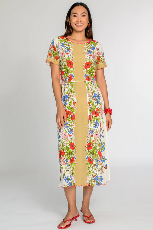 ELIZABETH JAMES Tess Midi Dress in Butterfly Garden