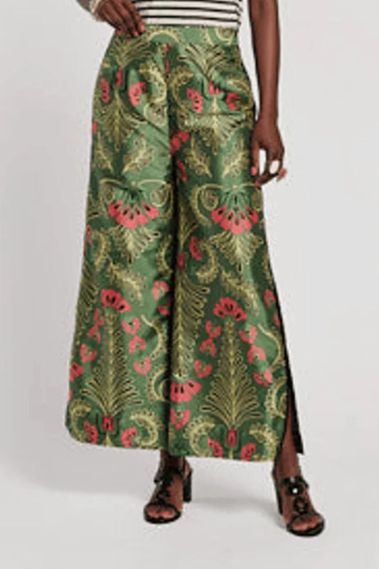 FRANCES VALENTINE  Palazzo Canopy Pant in green/pink
