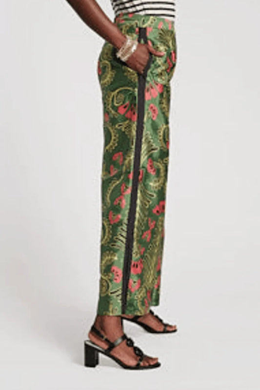 FRANCES VALENTINE  Palazzo Canopy Pant in green/pink