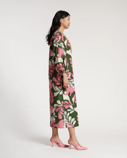 FRANCES VALENTINE  Minnow Maxi Dress - MODERN PALM COTTON