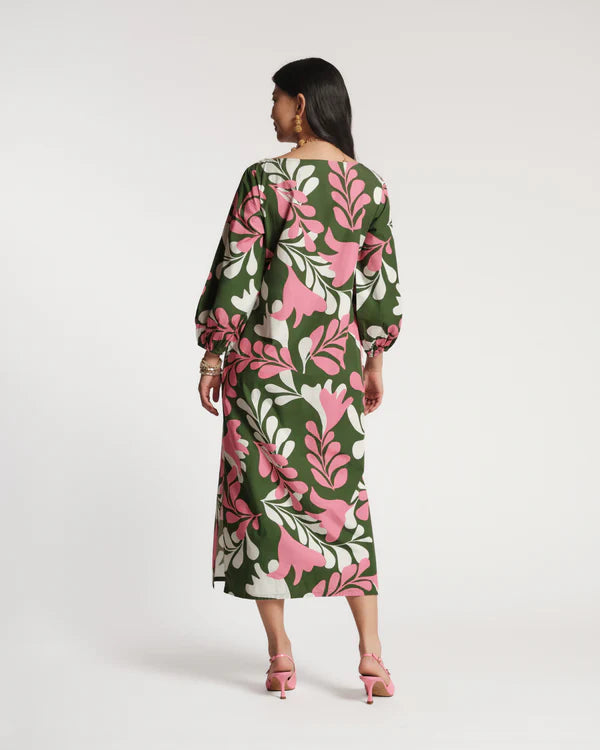 FRANCES VALENTINE  Minnow Maxi Dress - MODERN PALM COTTON