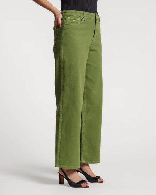 FRANCES VALENTINE  Ace Jean Stretch Denim - GREEN