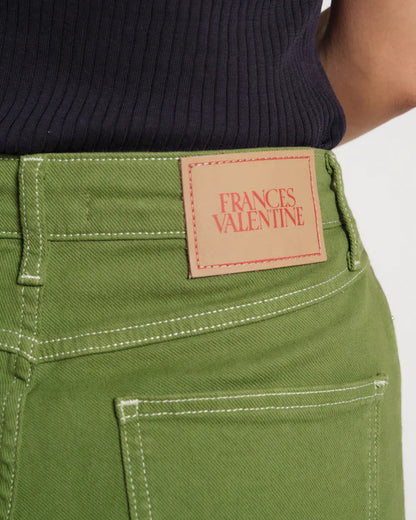 FRANCES VALENTINE  Ace Jean Stretch Denim - GREEN