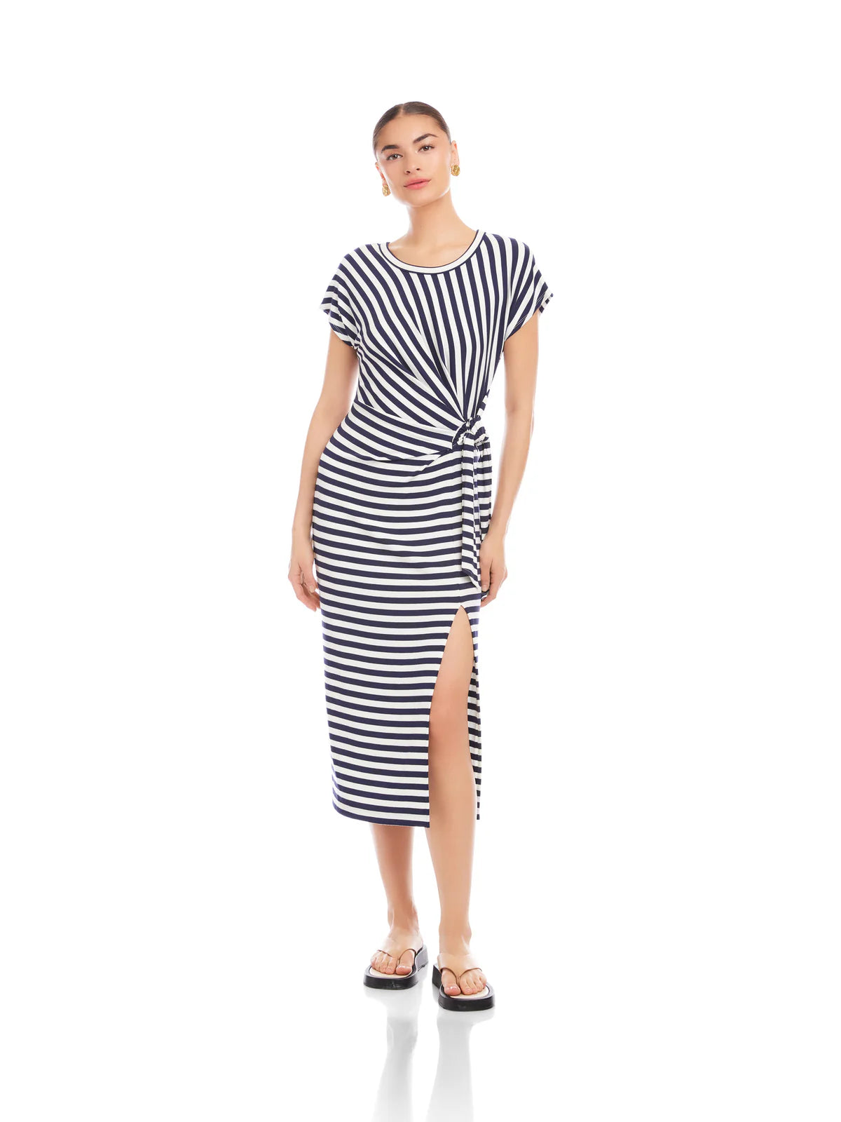 FIFTEEN TWENTY Marisa Side-Knot Midi Dress