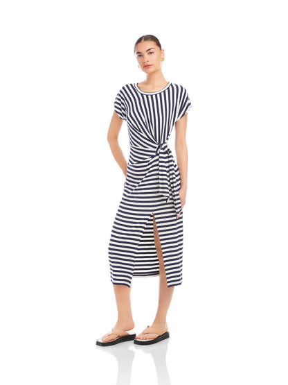 FIFTEEN TWENTY Marisa Side-Knot Midi Dress