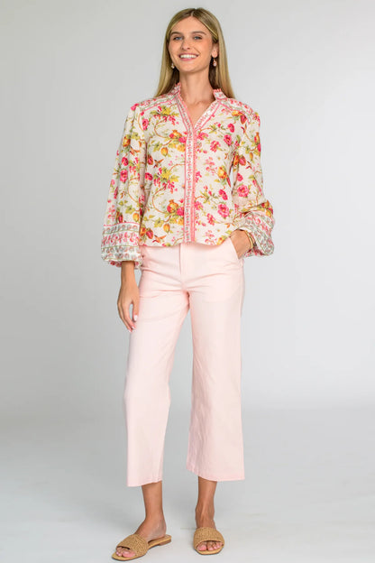 ELIZABETH JAMES Tilda Pants in Pink Peony