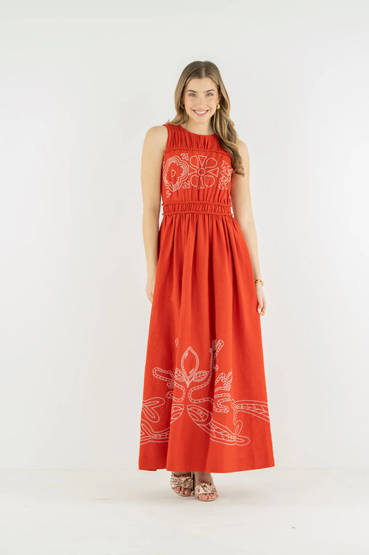 Emily McCarthy Sorrento Dress - Rossa