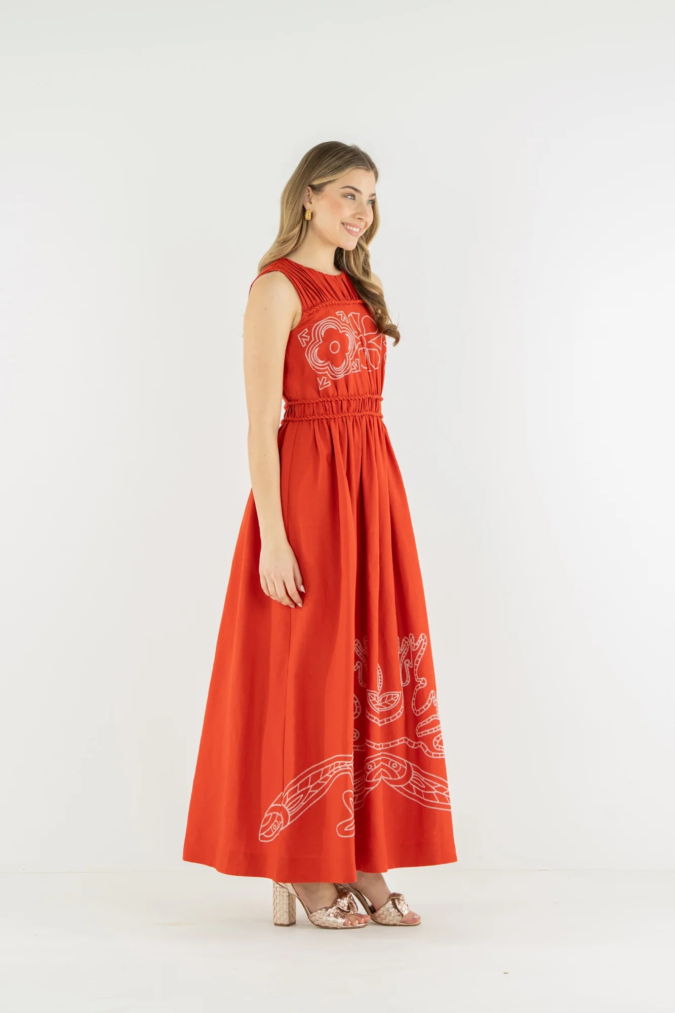 Emily McCarthy Sorrento Dress - Rossa