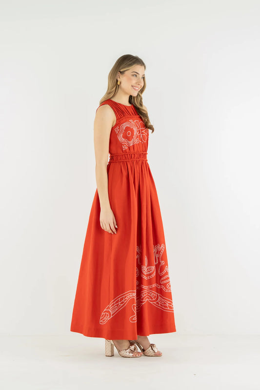 Emily McCarthy Sorrento Dress - Rossa