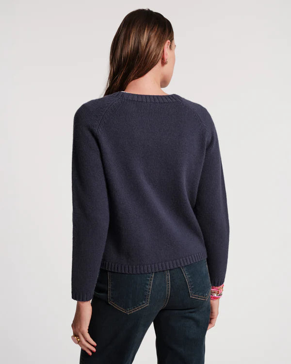 FRANCES VALENTINE Wool Tulip Bouquet Cardigan