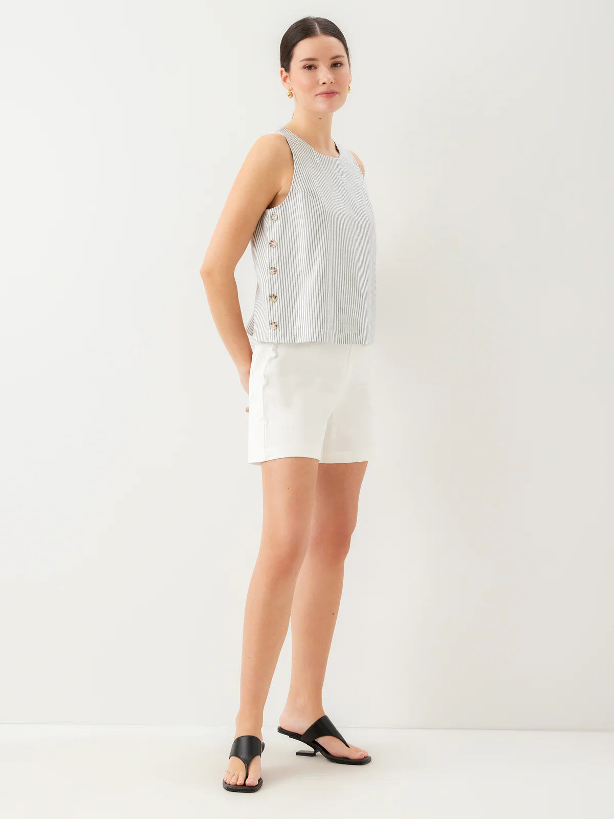 FIFTEEN TWENTY CLARICE SIDE BUTTON TOP