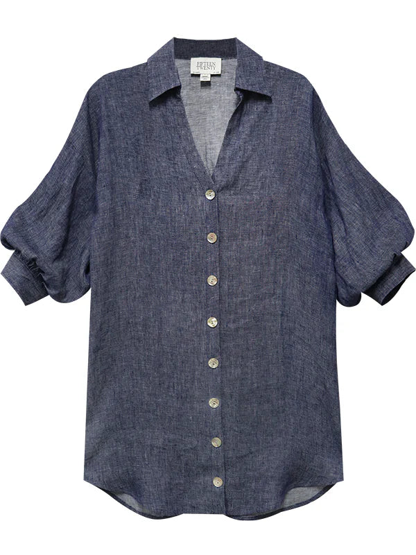 FIFTEEN TWENTY PHOEBE LANTERN SLEEVE SHIRTDRESS