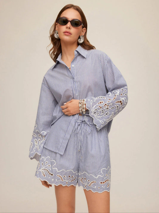 FIFTEEN TWENTY DAKOTA EMBROIDERED SHIRT