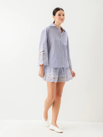 FIFTEEN TWENTY DAKOTA EMBROIDERED SHIRT