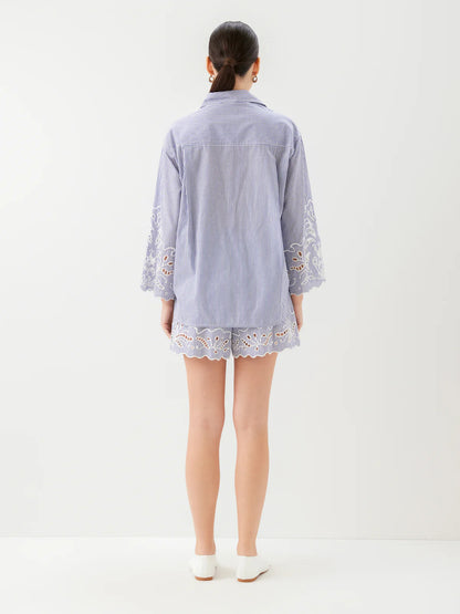 FIFTEEN TWENTY DAKOTA EMBROIDERED SHIRT