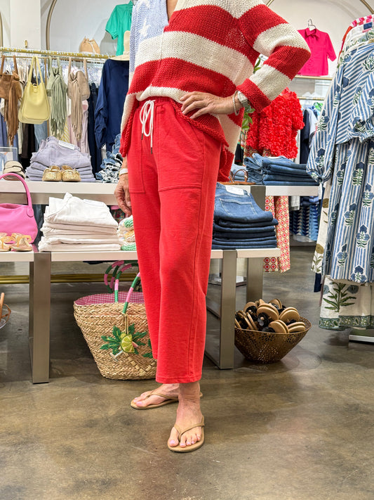LILLA P TEXTURED TERRY PANT