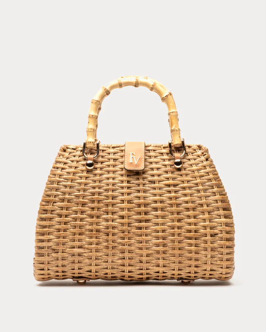 FRANCES VALENTINE Rooster Wicker Basket