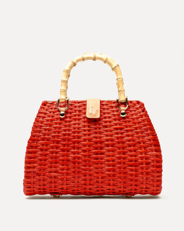 FRANCES VALENTINE Rooster Wicker Basket
