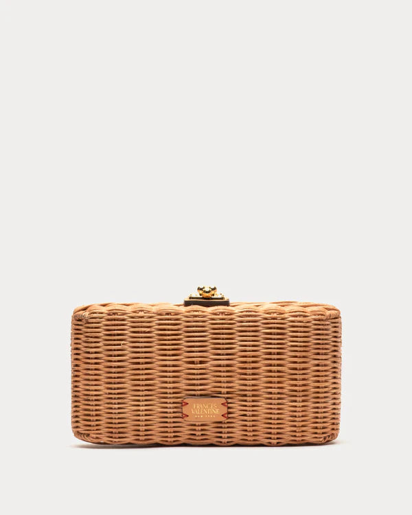 FRANCES VALENTINE Pepper Wicker Clutch