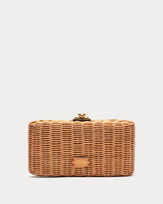 FRANCES VALENTINE Pepper Wicker Clutch