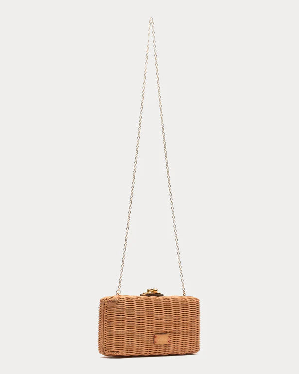 FRANCES VALENTINE Pepper Wicker Clutch