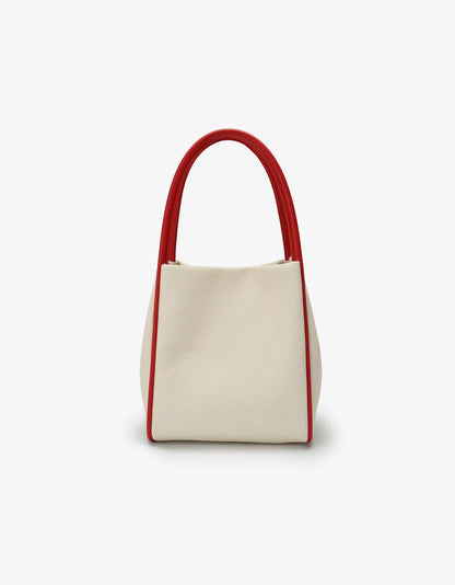 REMI/REID HOLLACE MINI TOTE CANVAS CONTRAST PIPING