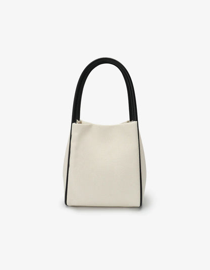 REMI/REID HOLLACE MINI TOTE CANVAS CONTRAST PIPING