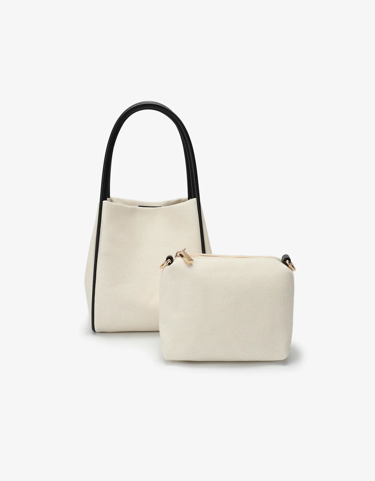 REMI/REID HOLLACE MINI TOTE CANVAS CONTRAST PIPING