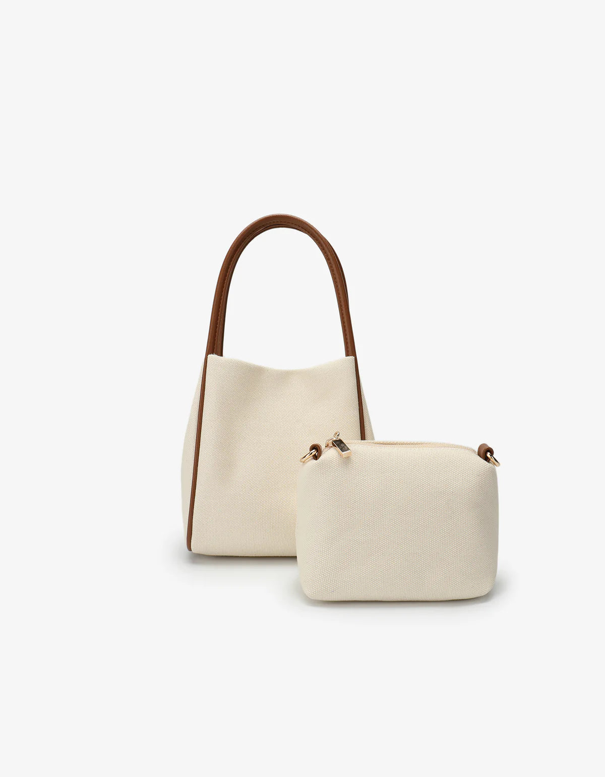 REMI/REID HOLLACE MINI TOTE CANVAS CONTRAST PIPING