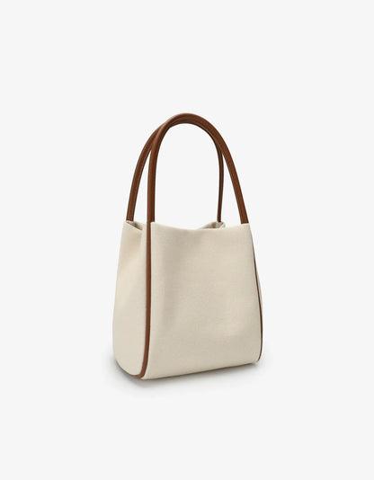REMI/REID HOLLACE MINI TOTE CANVAS CONTRAST PIPING
