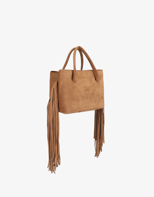 REMI/REMI NOE FRINGE FAUX SUEDE SHORT