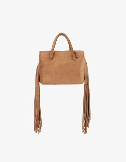 REMI/REMI NOE FRINGE FAUX SUEDE SHORT