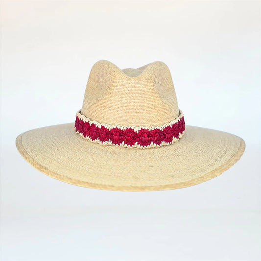 Baldiz Sand Palm Hat with Raffia Band
