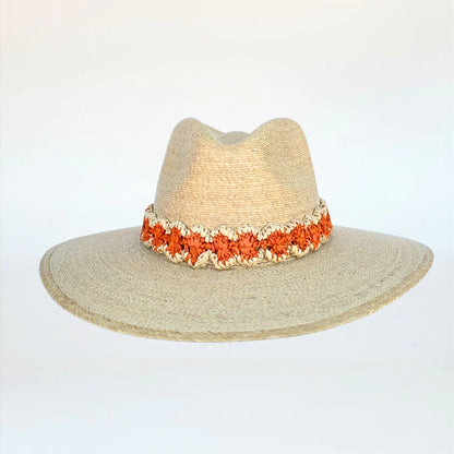 Baldiz Sand Palm Hat with Raffia Band