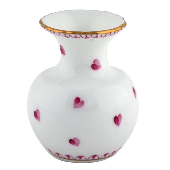 Herend Small Heart Vase