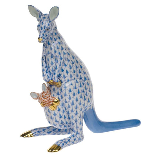 Herend Kangaroo and Baby