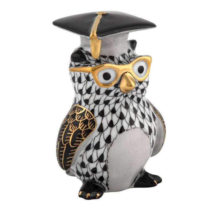 Herend Graduation Owl