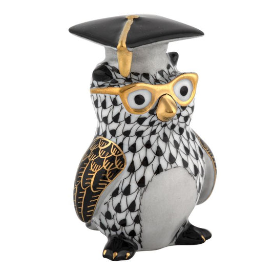 Herend Graduation Owl