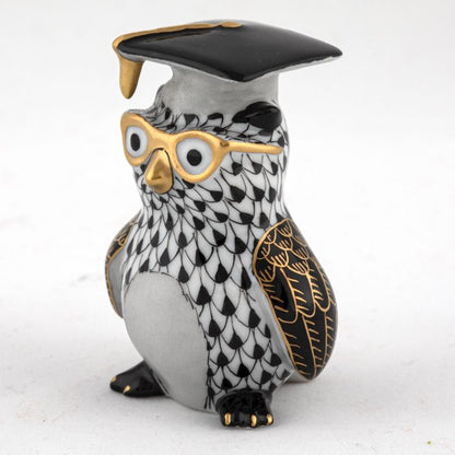 Herend Graduation Owl