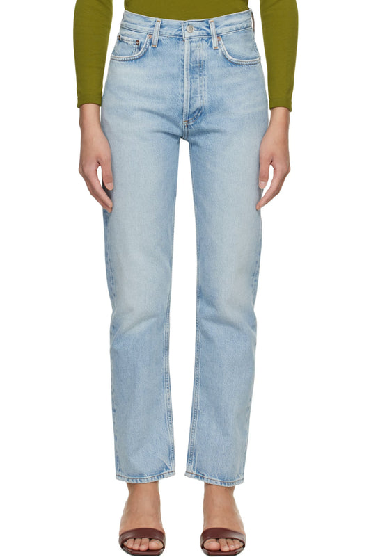 AGOLDE 90's Pinch Waist High Rise Straight Jeans in Addition