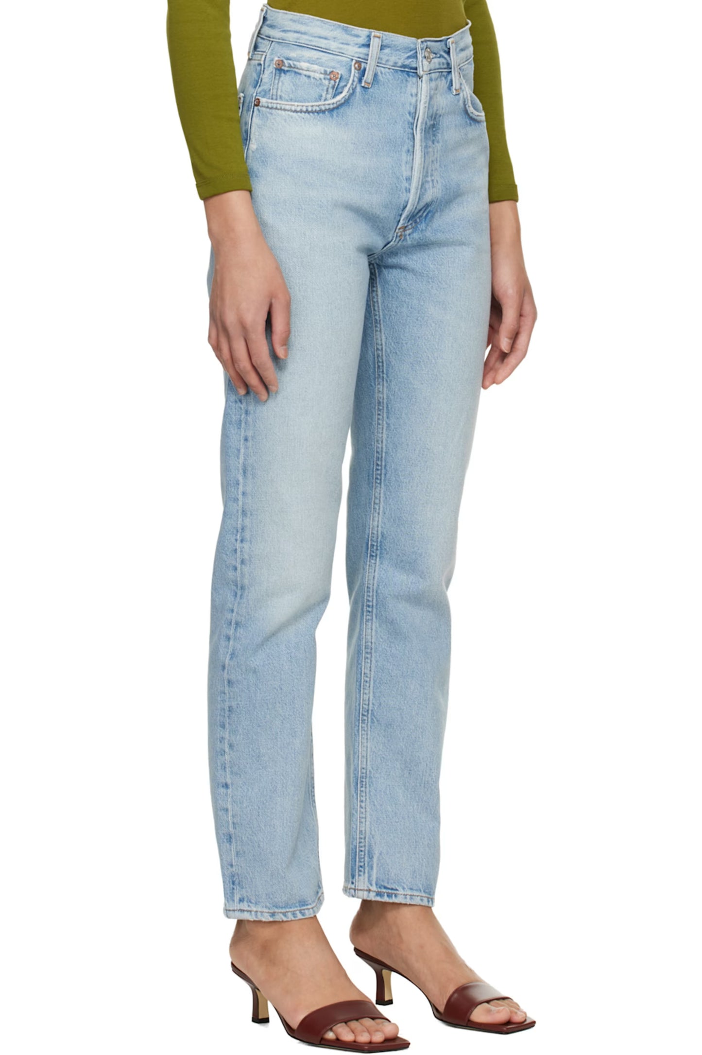 AGOLDE 90's Pinch Waist High Rise Straight Jeans in Addition
