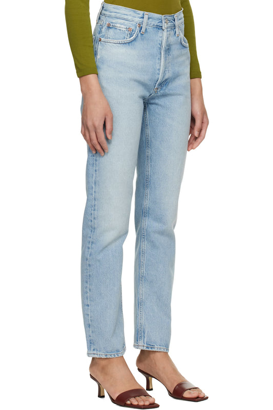 AGOLDE 90's Pinch Waist High Rise Straight Jeans in Addition