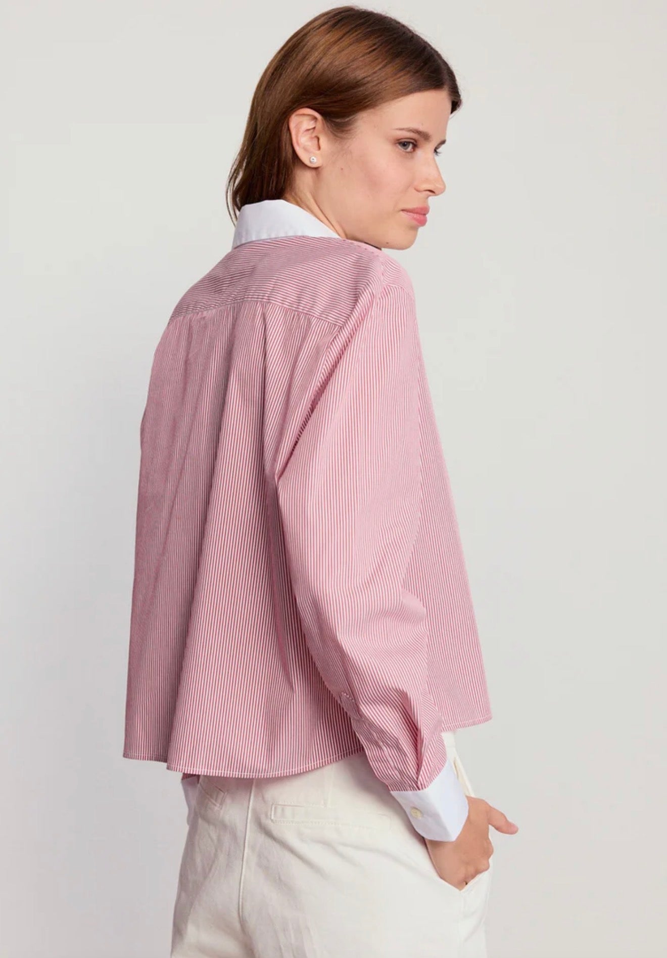 THE SHIRT by ROCHELLE BEHRENS - Long Sleeve Boxy Crop