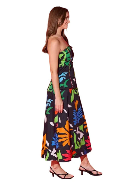 Alden Adair - Brooks Dress in Black Majorelle