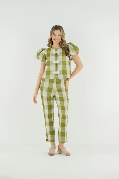 Emily McCarthy Isabella Top - Gingham