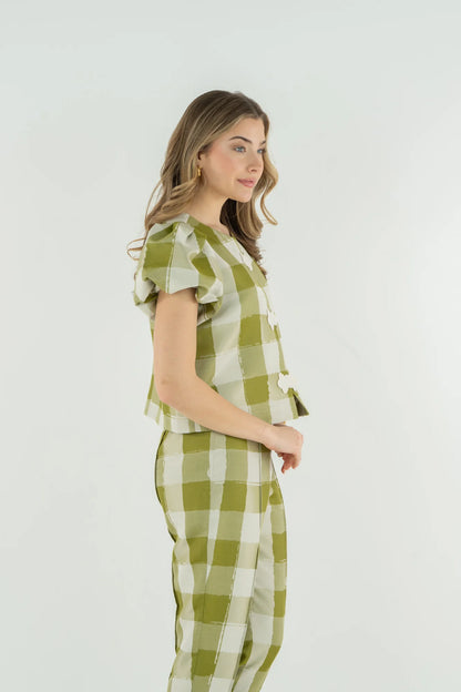 Emily McCarthy Isabella Top - Gingham