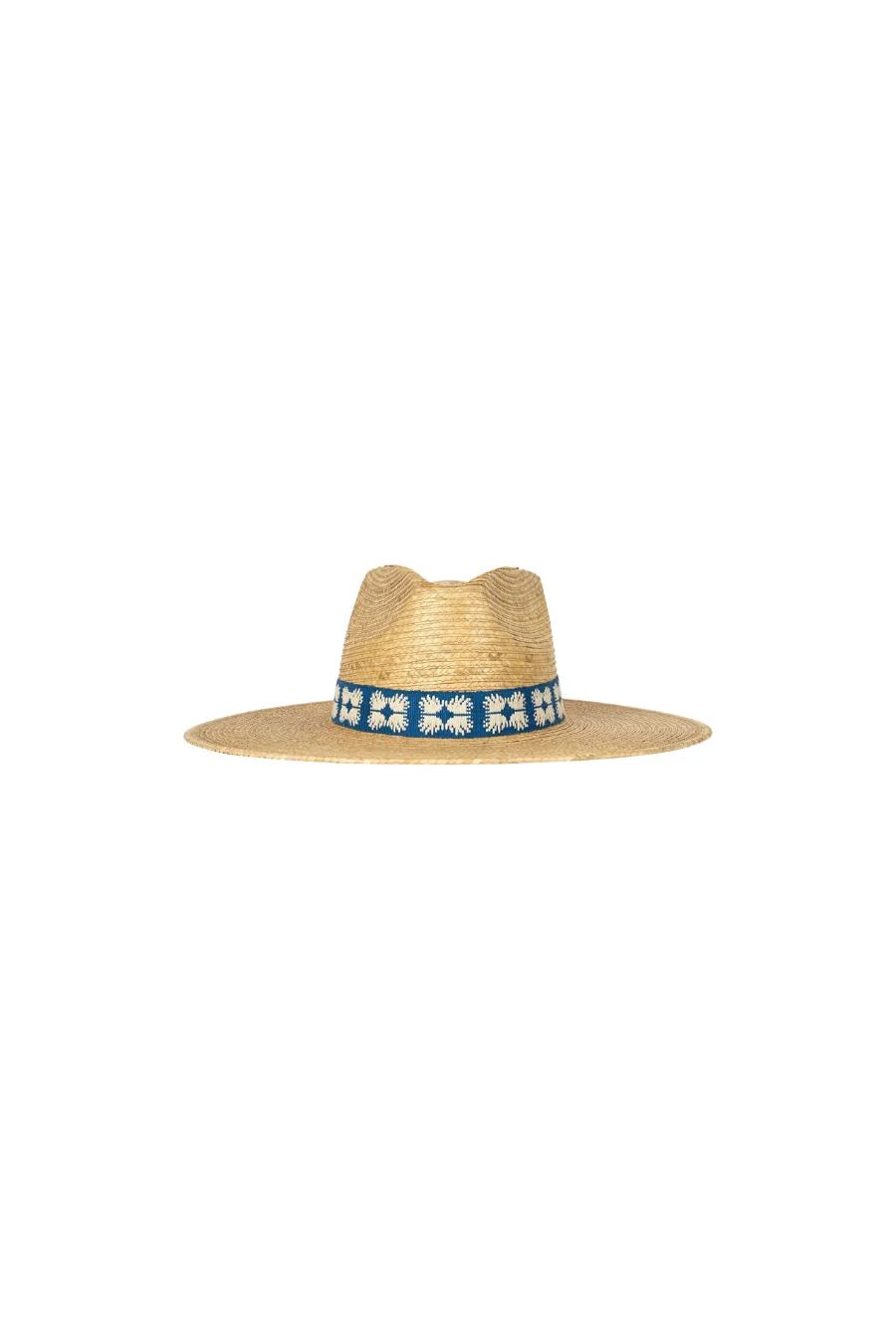 Sunshine Tienda Navy Flora Tile Palm Hat