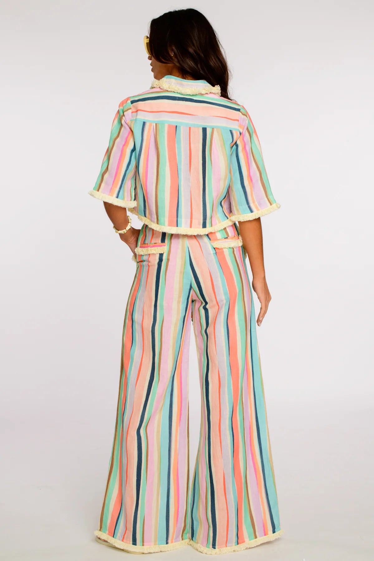 Elizabeth James Blake Top - Sherbet Stripe