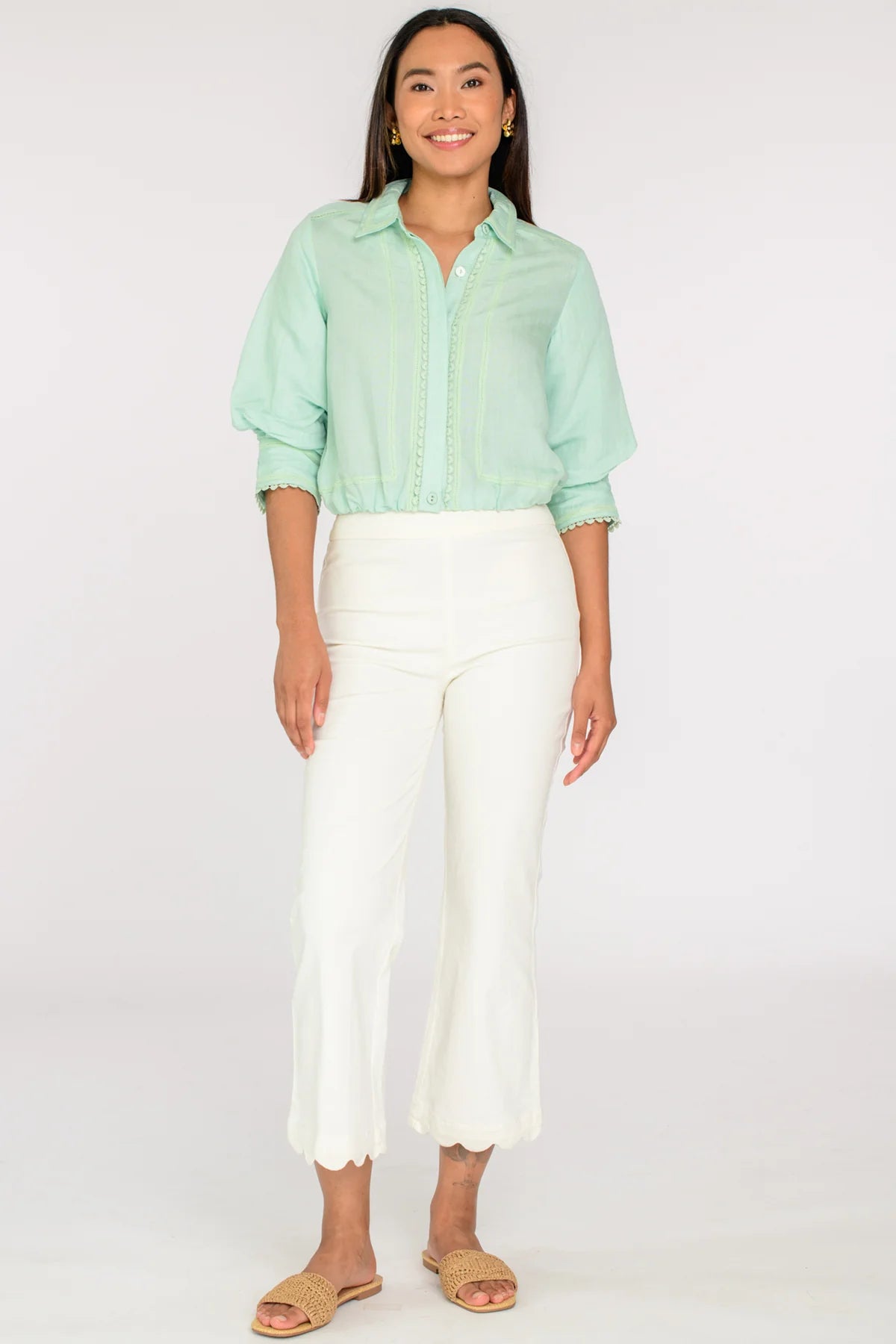 Elizabeth James Jojo Pant - Vanilla